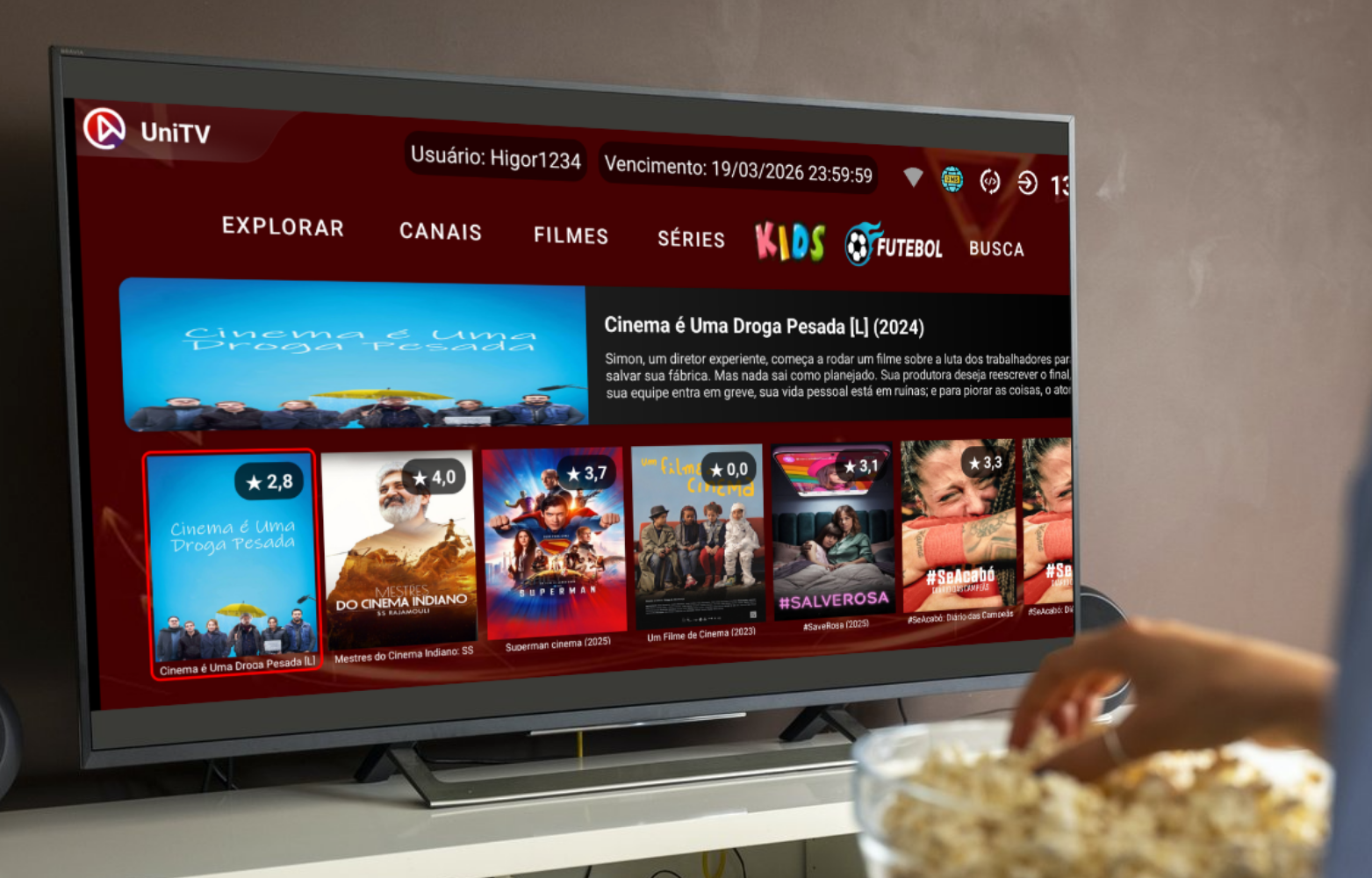 UNITV COM TESTE AUTOMÁTICO